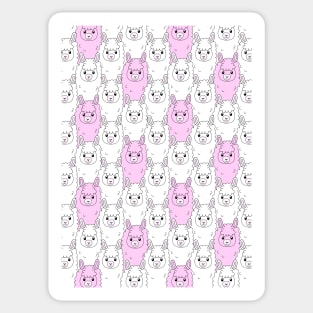 Cute llaama pattern Sticker